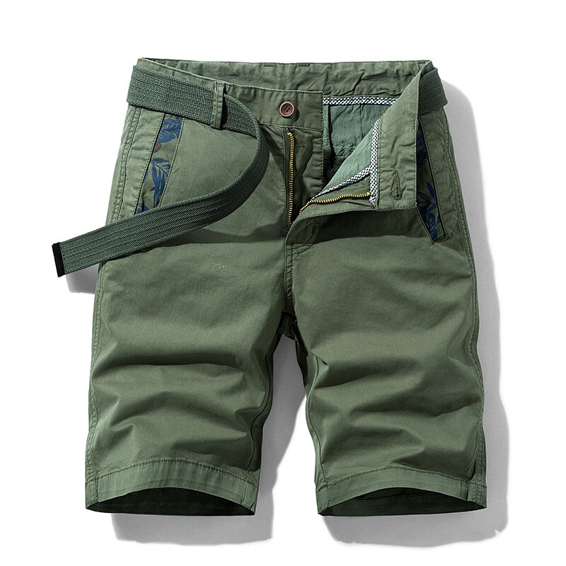 Men's Floral Print Detail Cargo Shorts