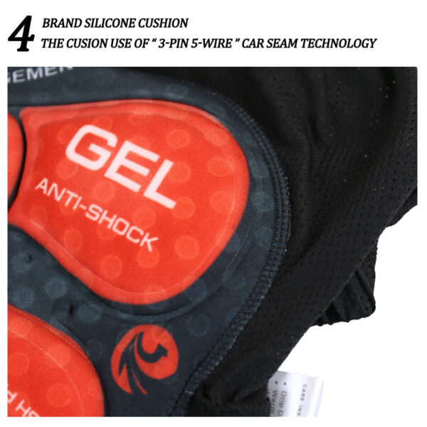 5D Gel Padded Shockproof Cycling Underwear Shorts - Image 9