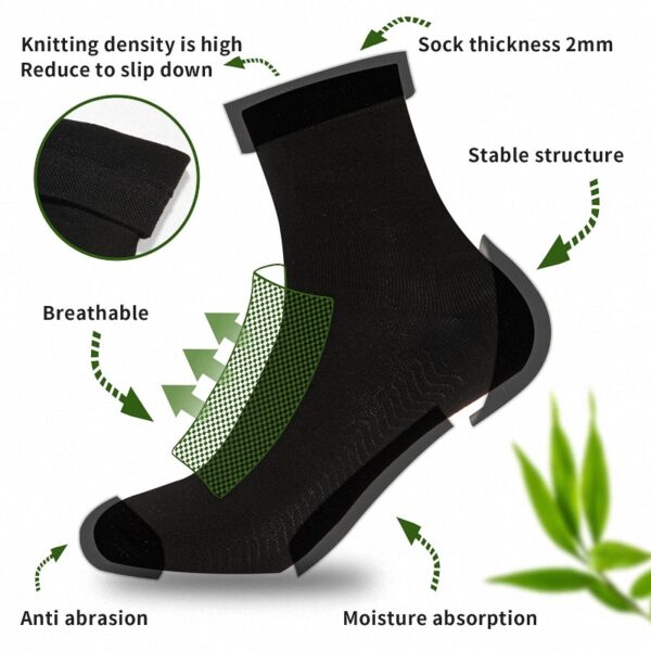 Set of 10 Bamboo Fiber Men's Socks - Image 6