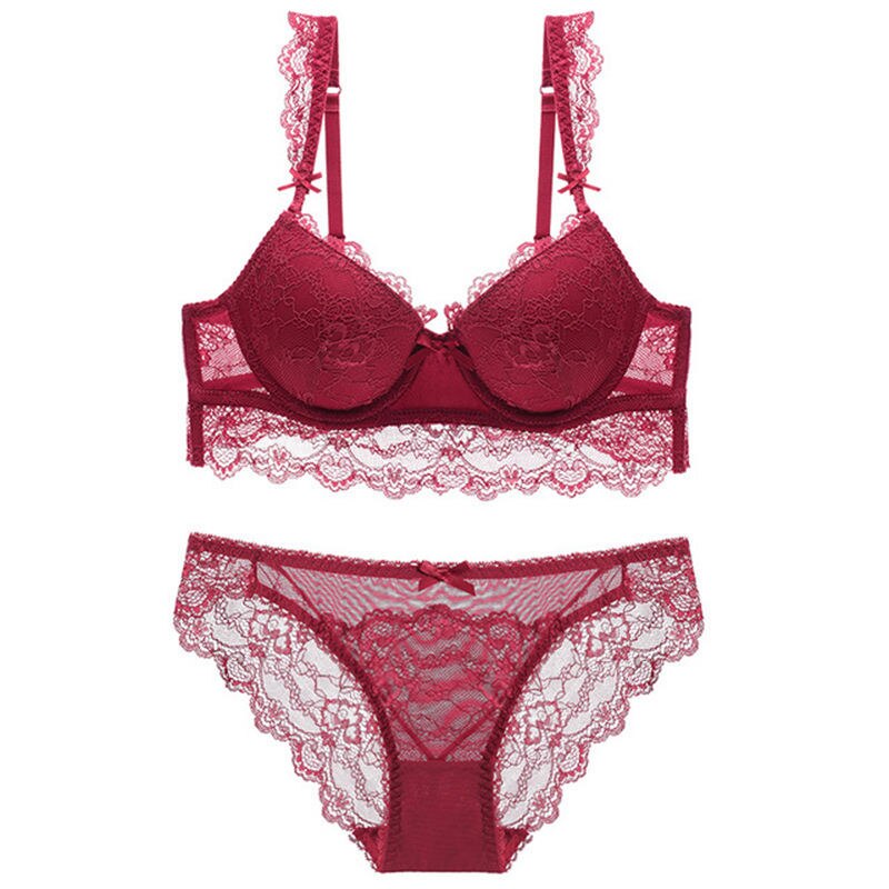 Thin Wired Lingerie Set for Women