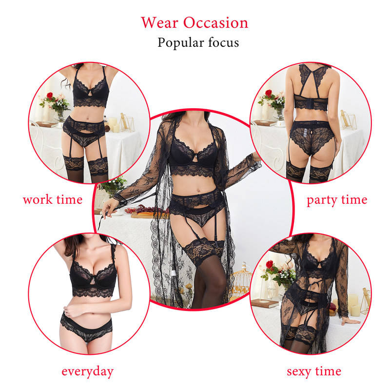 Sexy Transparent Lingerie Set for Women