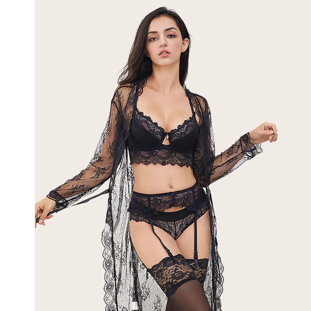 Sexy Transparent Lingerie Set for Women