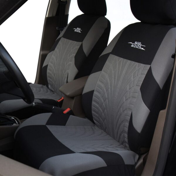 Universal Tire Track Patterned Car Seat Covers Set - Image 3