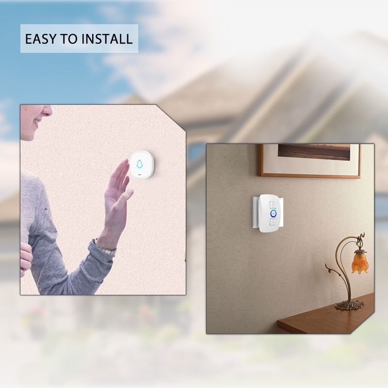 Songs Optional Waterproof Wireless Smart Doorbell