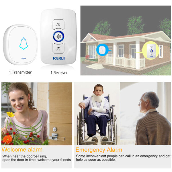 Songs Optional Waterproof Wireless Smart Doorbell - Image 7