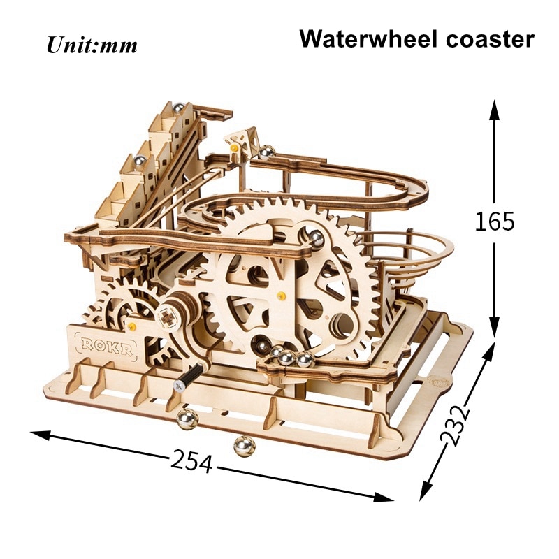 DIY Waterwheel Wooden Model Puzzle