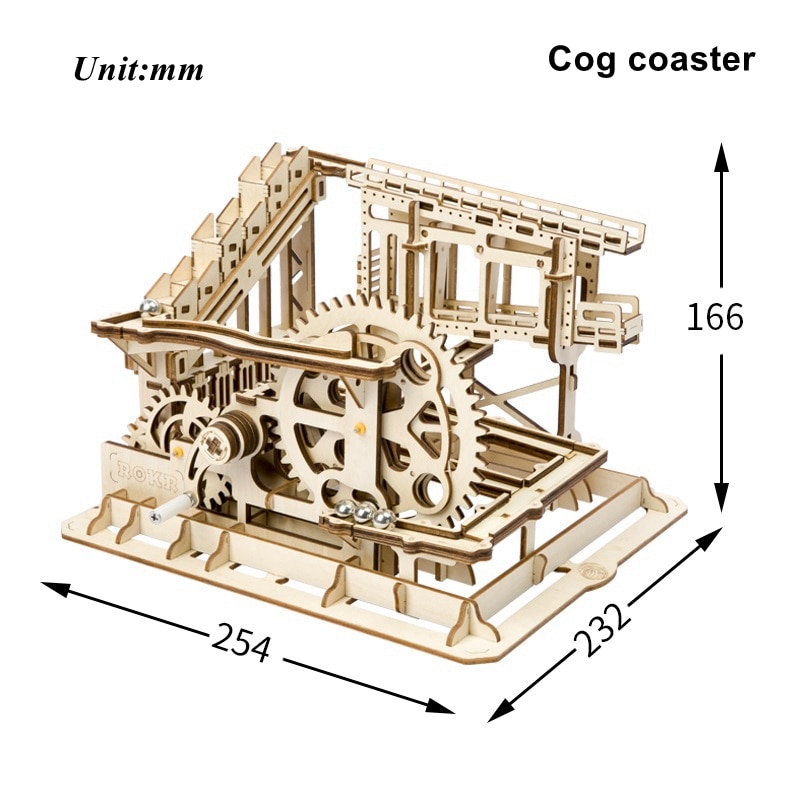 DIY Waterwheel Wooden Model Puzzle