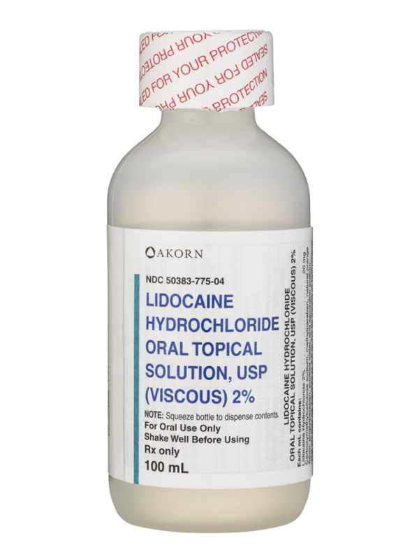 Lidocaine Viscous Solution Two Percent (2%) 100 ml --- Akorn Pharma