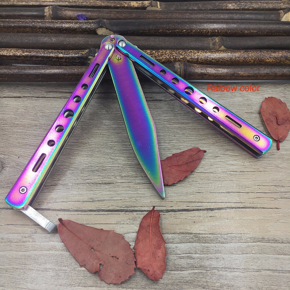 Rainbow Butterfly Knife