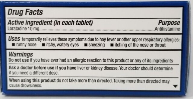 Loratadine 10 mg Tablets --- 30 Count --- Generic For Claritin --- Major Pharma - Image 3