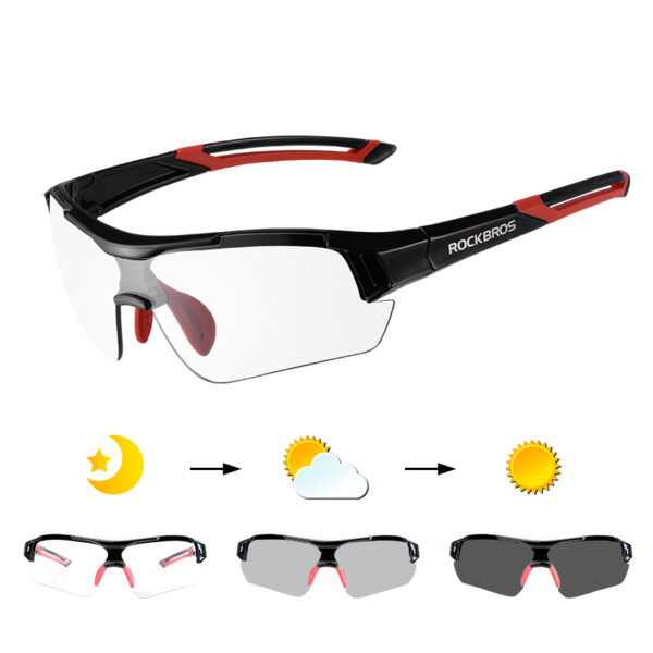 Ultra-Light Photochromic Cycling Glasses with Built-in Myopia Frame