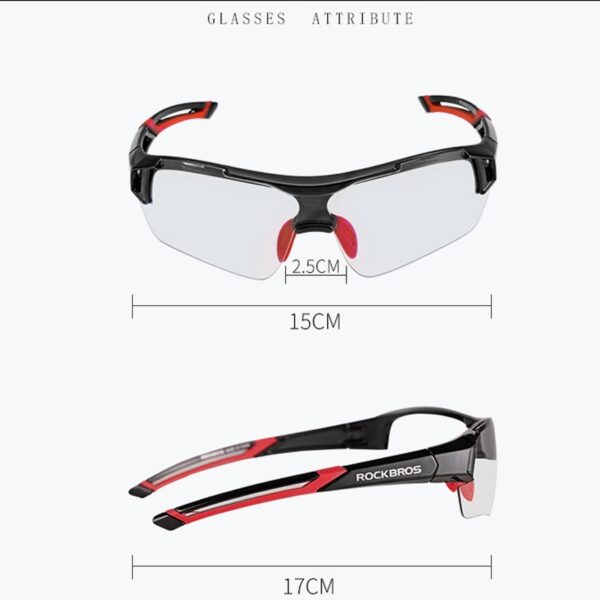 Ultra-Light Photochromic Cycling Glasses with Built-in Myopia Frame - Image 8