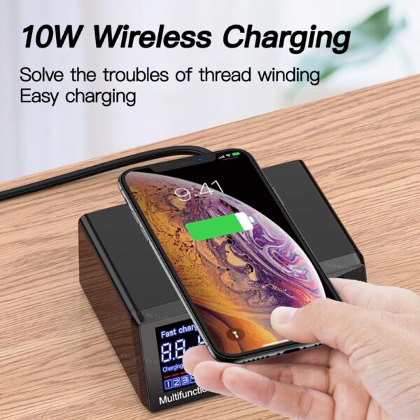 8 USB Ports and Wireless Charge Charging Station AU EU US UK Plug - Image 5