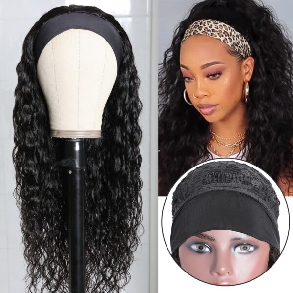 100% Human Hair Grip Headband Wig - Image 3