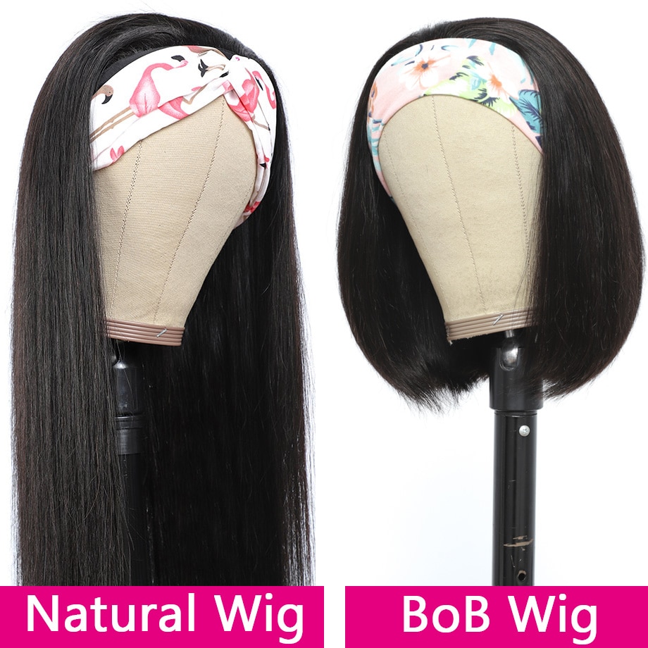 Women's Human Hair Headband Wig