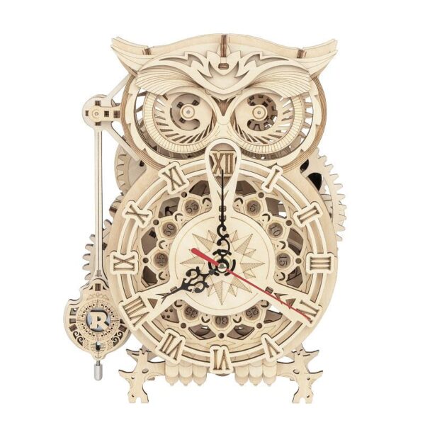 DIY 3D Owl Clock Wooden Puzzle