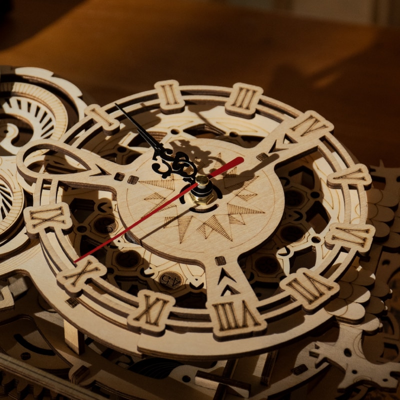 DIY 3D Owl Clock Wooden Puzzle