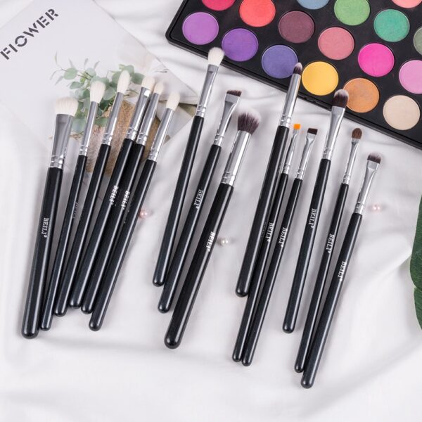 Goat Hair Eye Makeup Brushes 15 Pcs Set - Image 3