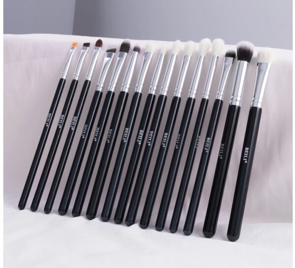 Goat Hair Eye Makeup Brushes 15 Pcs Set