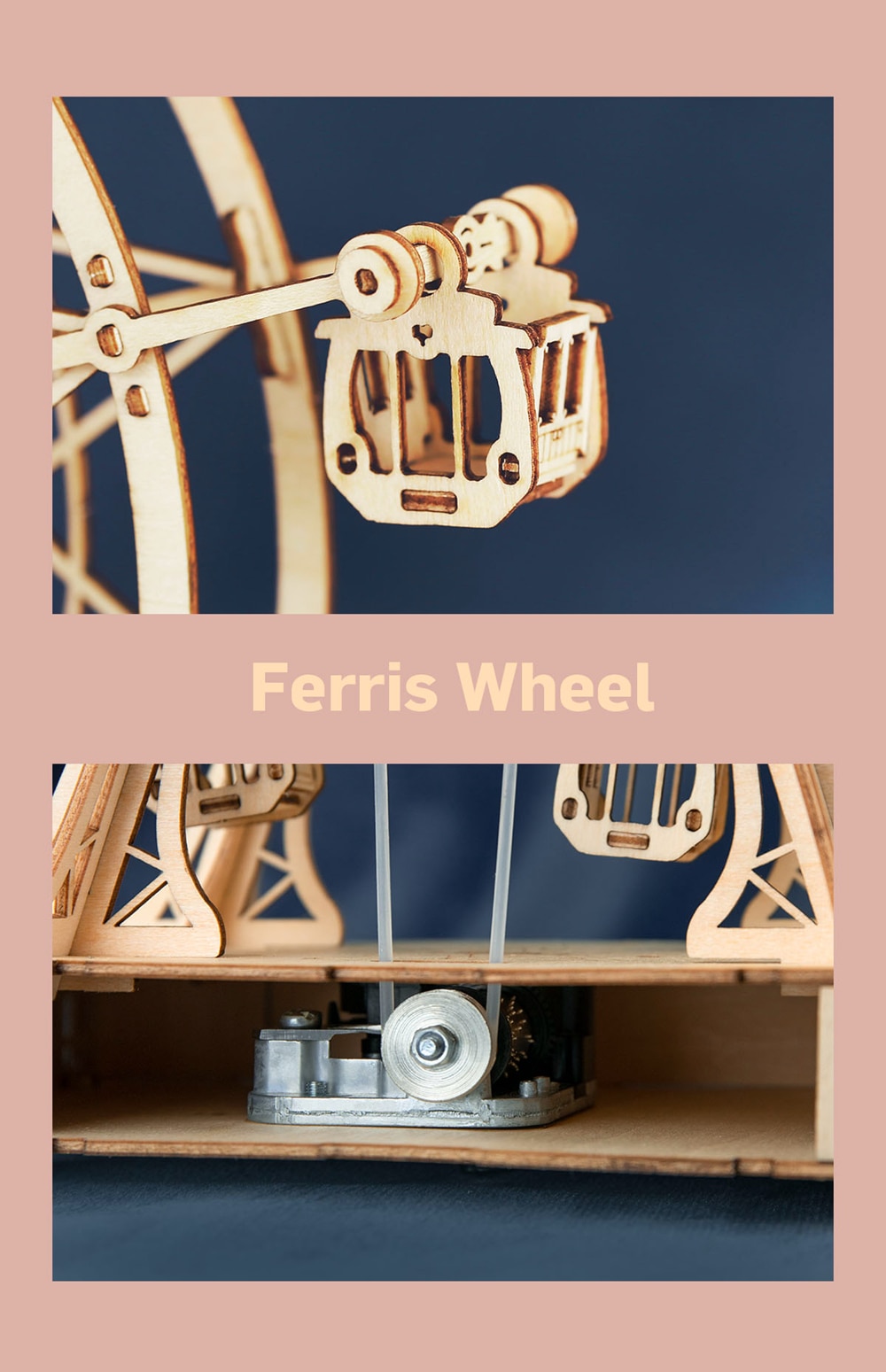 DIY 3D Ferris Wheel Wooden Puzzle