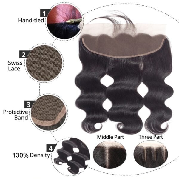 Transparent Front Lace Brazilian Hair Bundles - Image 6