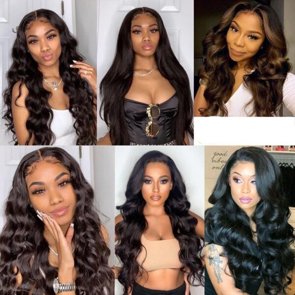 Transparent Front Lace Brazilian Hair Bundles - Image 5