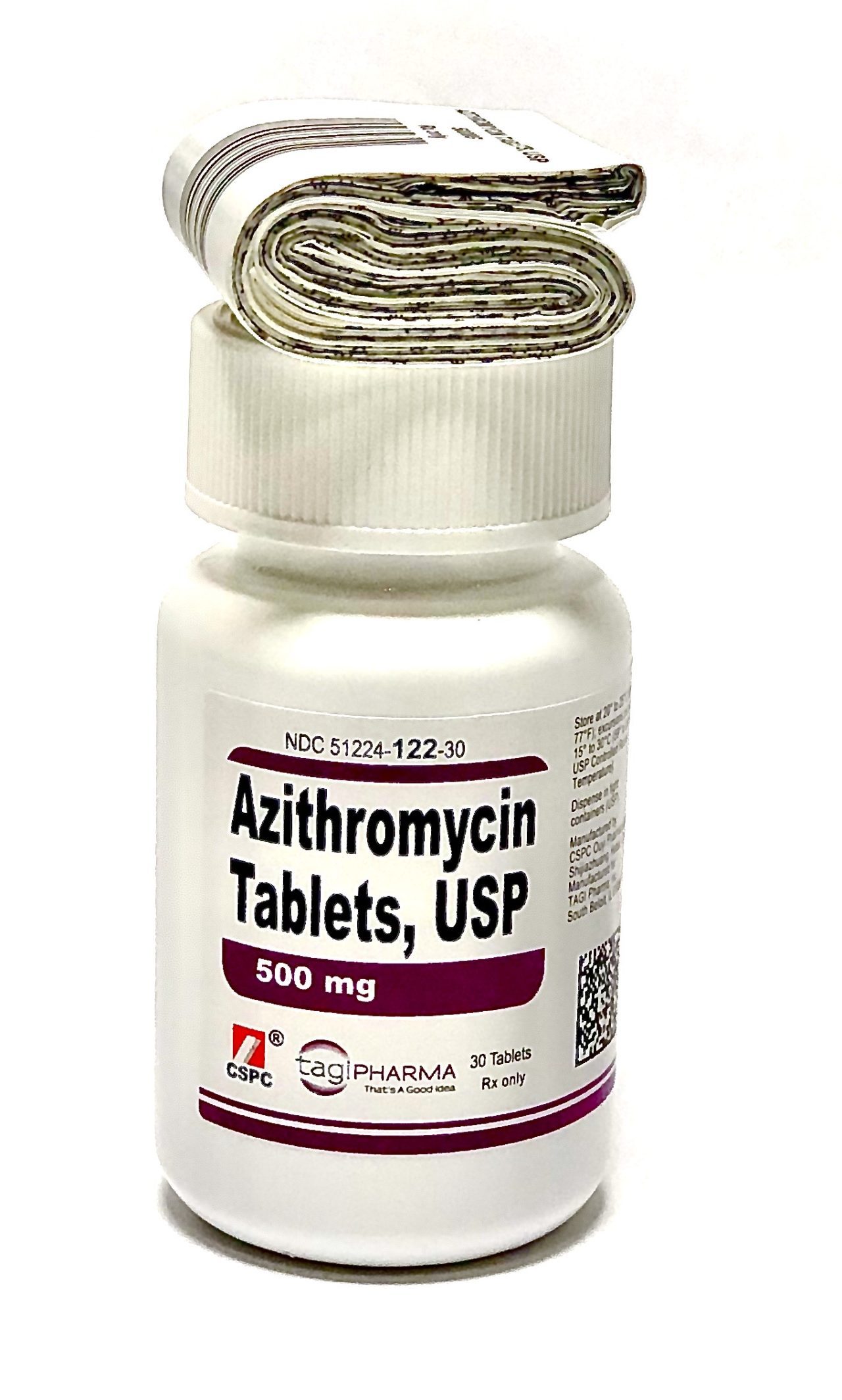 Azithromycin 500 mg Tablet Thirty (30) Pack TAGI Pharma --- Generic For Z Pack / Zithromax