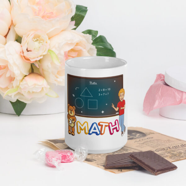 Walter Bear™ Math White Glossy Mug