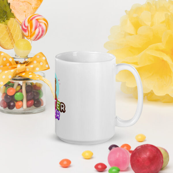 Walter Bear™ Vertical Logo White Glossy Mug - Image 5