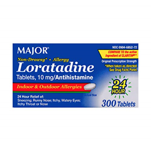 Loratadine 10 mg Tablets --- 30 Count --- Generic For Claritin --- Major Pharma - Image 2