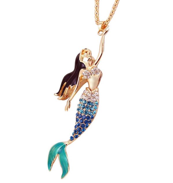 Lovely Rhinestone Mermaid Women’s Pendant