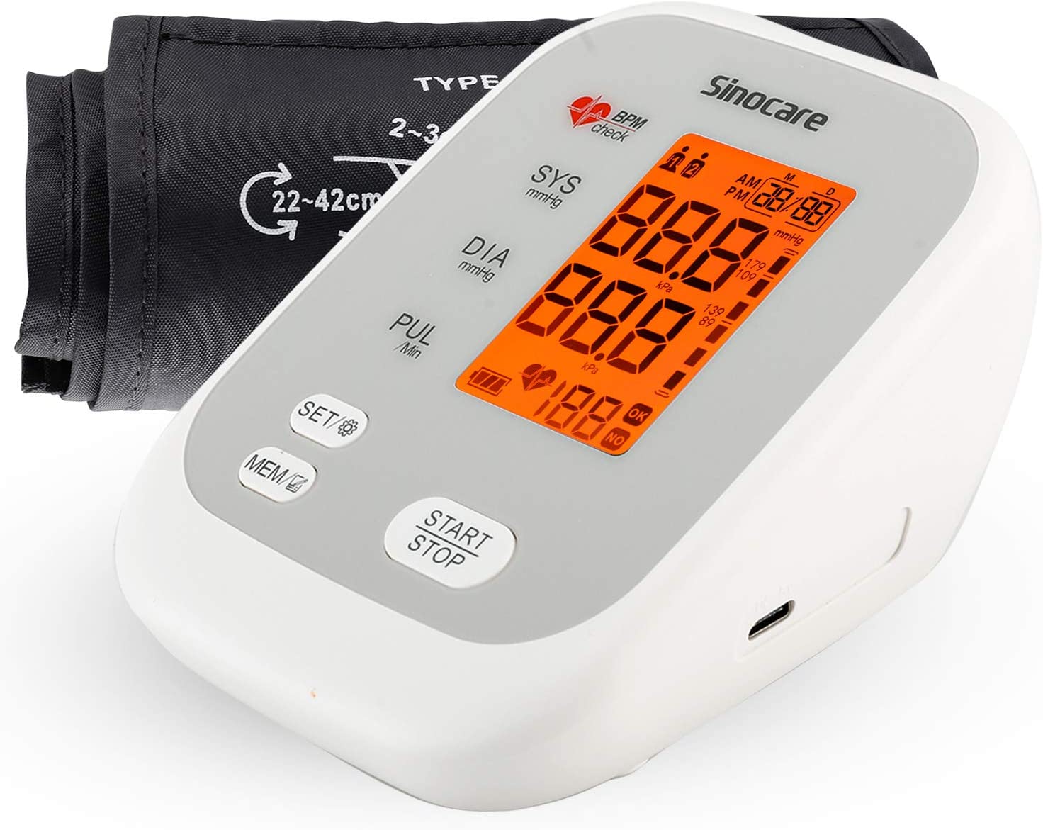 One Key Operation Blood Pressure Monitor