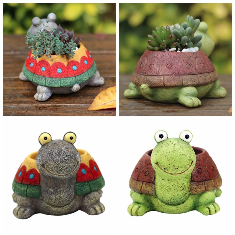 Turtle Shaped Flower Pot