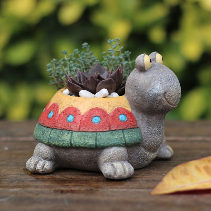 Turtle Shaped Flower Pot