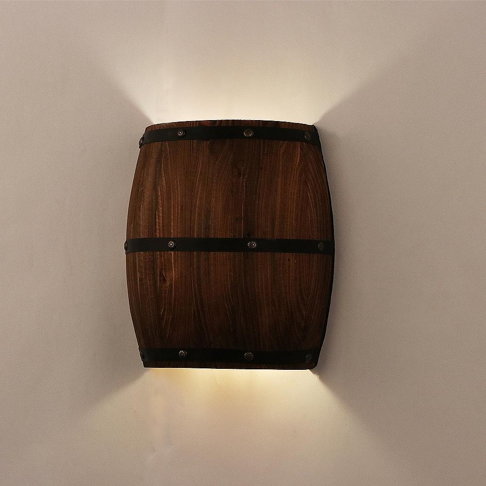 Wine Barrel Shaped Wall Light