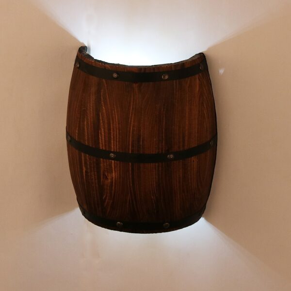 Wine Barrel Shaped Wall Light - Image 4