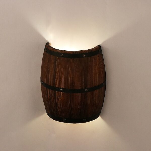 Wine Barrel Shaped Wall Light