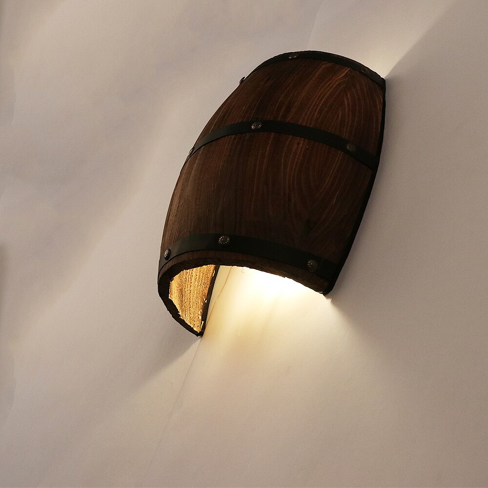 Wine Barrel Shaped Wall Light