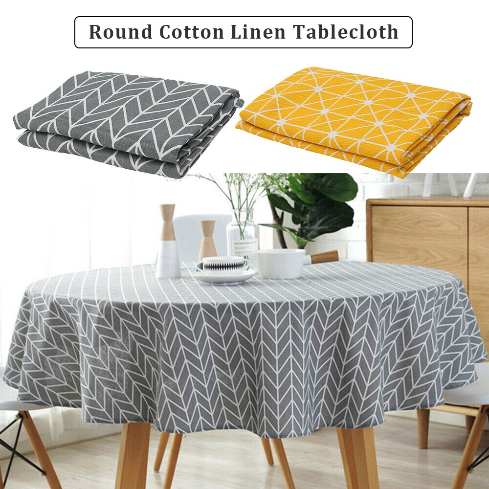 Cotton and Linen Tablecloth