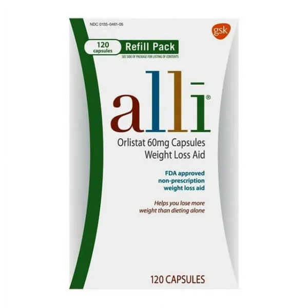 Alli (Orlistat) 60 mg Capsules --- Glaxo Smith Kline