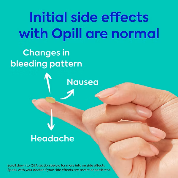 OPill (O-Pill) Norgestrel Tablets 0.075 mg Daily Oral Contraceptive --- Perrigo 6 opill over the counter birth control pill pals