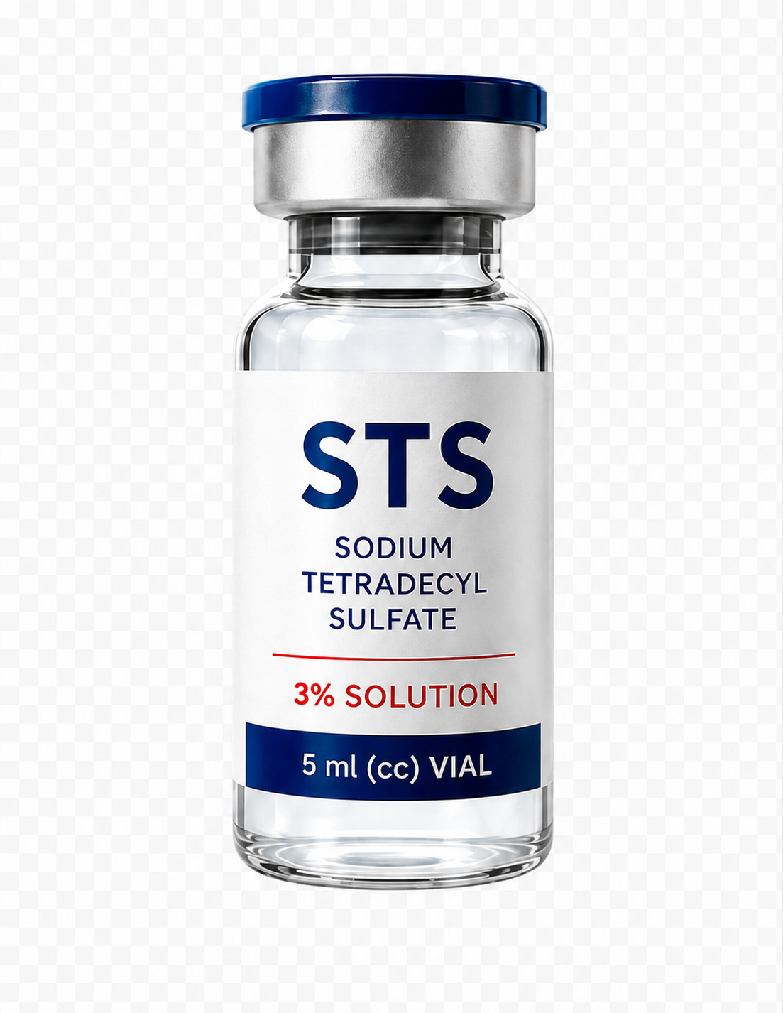 Sodium Tetradecyl Sulfate (STS) 3% Solution in 5 ml (5cc) Sterile Injectable Vials 1 STS solution sodium tetradecyl sulfate for vein clinics