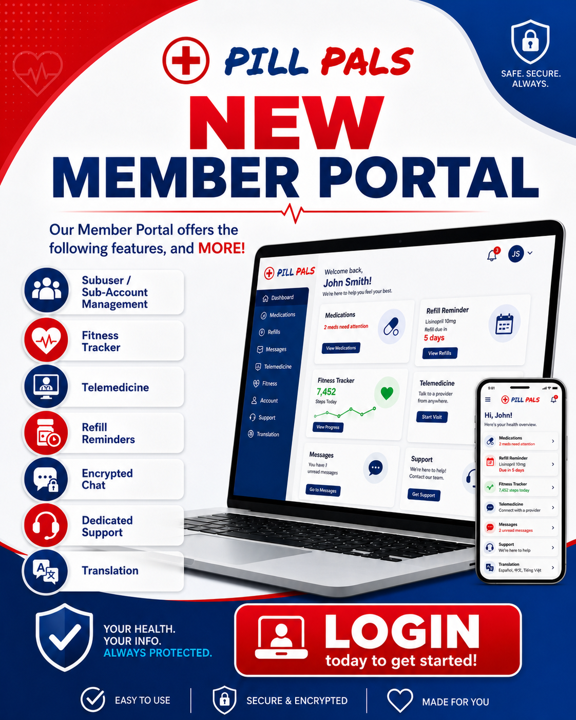 pill pals new member portal