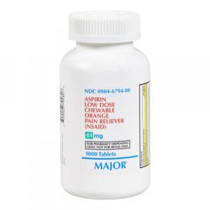 chewable aspirin 1,000 count