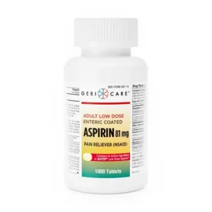 gericare aspirin 81 mg 1000 count
